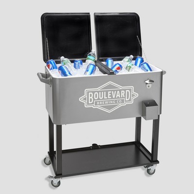 Rolling Cooler Vending Cart