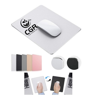 Sleek Double-Sided Design Aluminum Mouse Pad