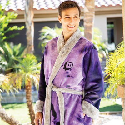 Sublimated Shawl Collar Robe, L/XL