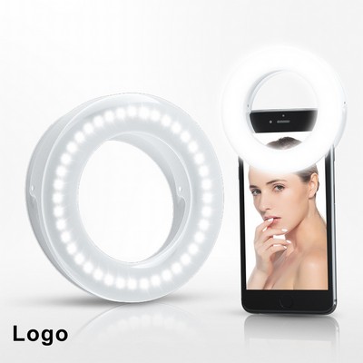 Selfie Ring Light Rechargeable Clip-on Selfie Fill Ring Light