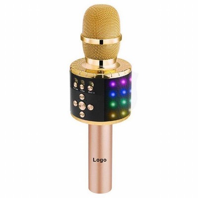 Wireless Bluetooth Karaoke Microphone with Controllable LED