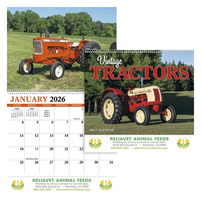 Vintage Tractors Appointment Calendar - Spiral