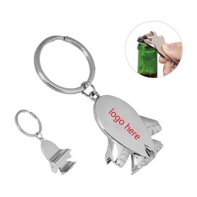 Air Plane Shape Bottle Opener keyring