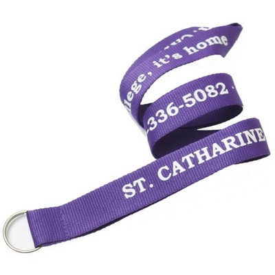 Polyester Lanyard 3/4 inch (20mm) w/ Keyring