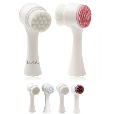 3D Silicone Double-sided Facial Cleaning Brush