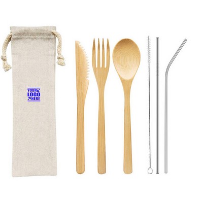 Reusable Bamboo Utensils Cutlery