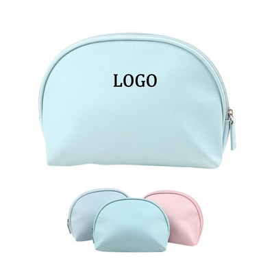 PU Leather Shell Shape Toiletry Bag