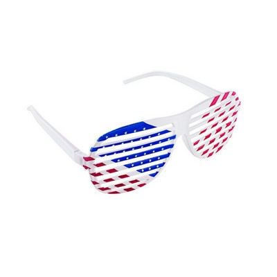 Flag Blinds Glasses