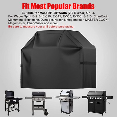 Waterproof Weather, UV & Fade Resistant 58" BBQ Gas Grill Cover