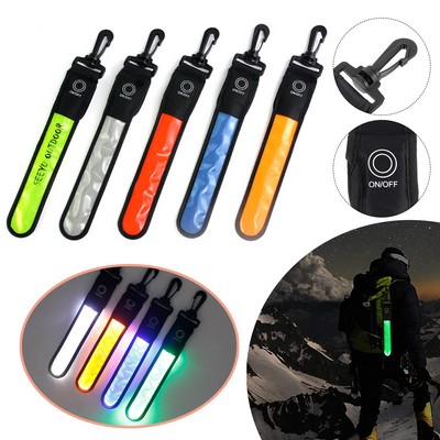 LED Reflective Running Backpack Strap