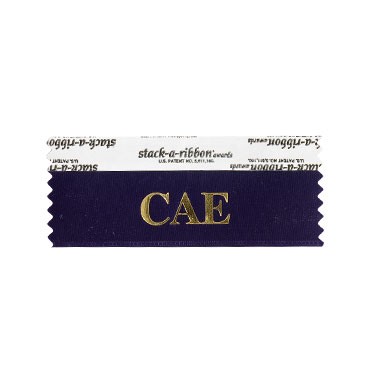 Cae Stk A Rbn Navy Ribbon Gold Imprint