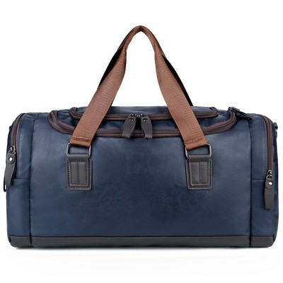 PU Leather Travel Duffel Bag