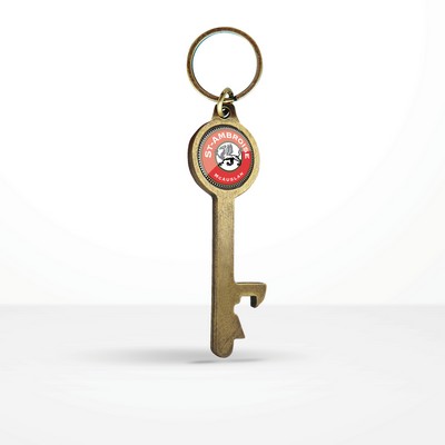 Custom Shape Hook-Style Bottle Opener Key Chain