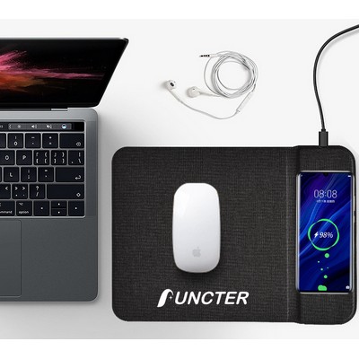 15W Wireless Mouse Pad w/Kickstand