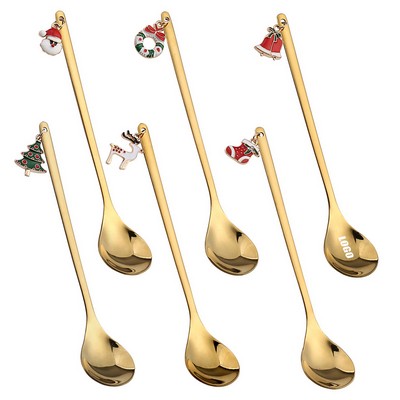 Christmas Charms Dessert Coffee Spoon