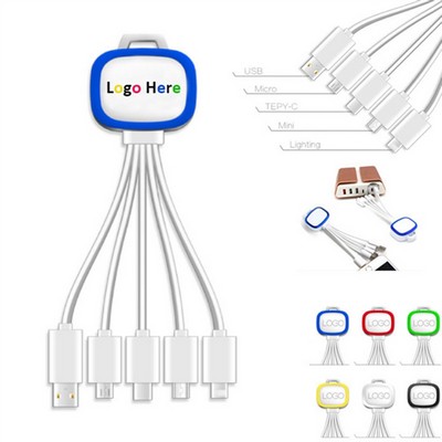 4-in-1 Rose Universal USB Multi-Cable