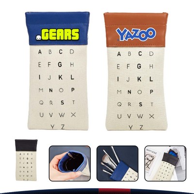 Letter Eyewear Bag