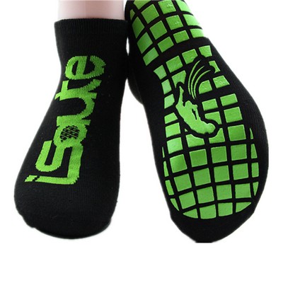 Women Soft Non Slip Trampoline Socks / Yoga Socks