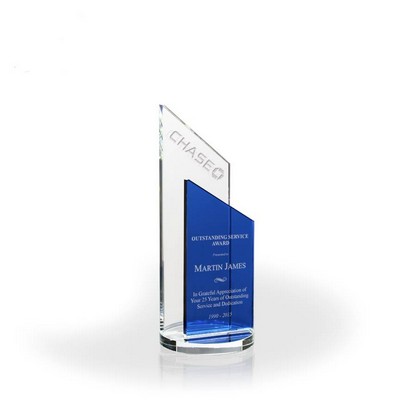 Blue Peak Crystal Award 10"