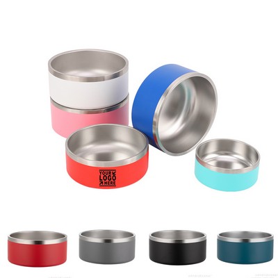 32oz Double-layer Stainless Steel Pet Bowl