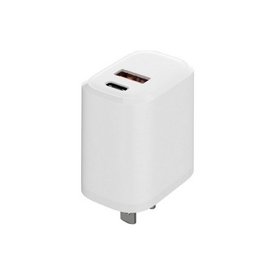 Dual Port USB Wall Plug Charger, 20W