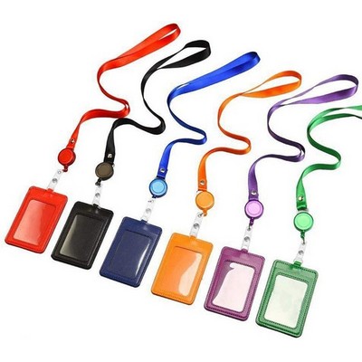 ID Badge Holder with Lanyard