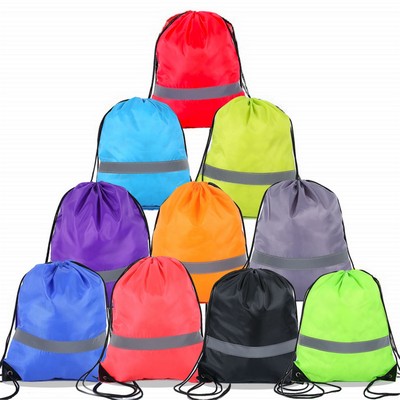 Reflective Drawstring Backpack