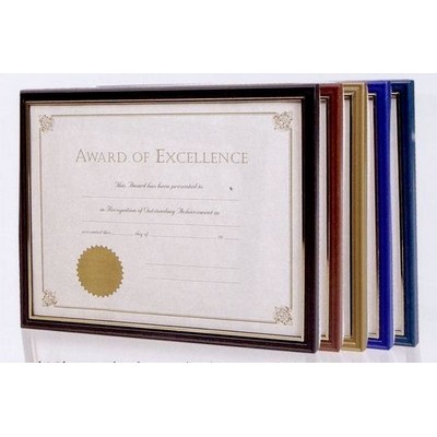 Silver Trim Economy Certificate Frame - 8.5x11