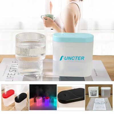 260ml Mini Portable USB Humidifier Cool Mist Humidifier W/Night Light For Bedroom Travel Office Home