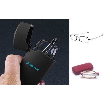 Folding Reading Glasses with Case