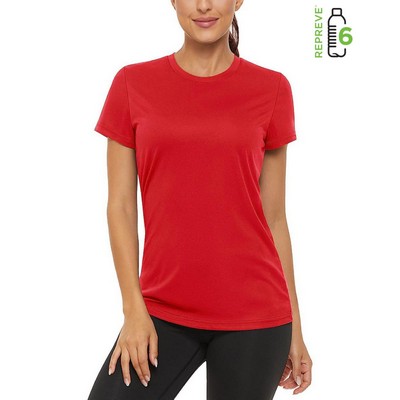 Repreve Women's 100% rPET Polyester Performance Short Sleeve T-Shirt