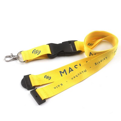 1 " Nylon Lanyards with Safety breakaway and Buckle release