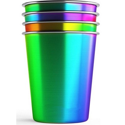 Colorful Stackable Stainless Steel Cups