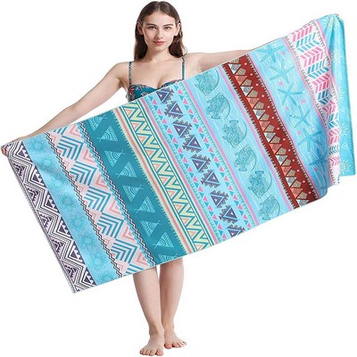 Beach Towel with full color imprint 27" x 55"