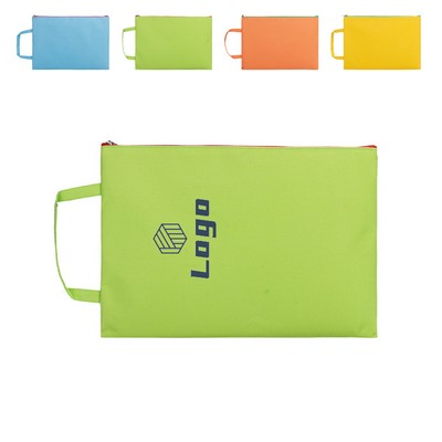 Zipper File Bag With Handle