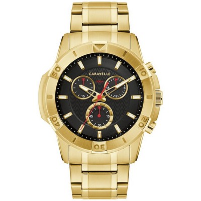 Caravelle Men's Aqualuxx Chrono Watch w/Black Dial