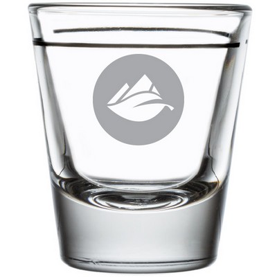 Deep Etched or Laser Engraved Libbey® 5120/A0007 1.5 oz. Shot Glass with 1 oz. Pour Line