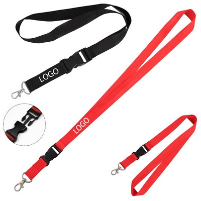 1" Silkscreen Lanyard w/Detachable Buckle