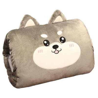 Plush Squishmallow Tech Buddy - Husky Dog Warm Handbag