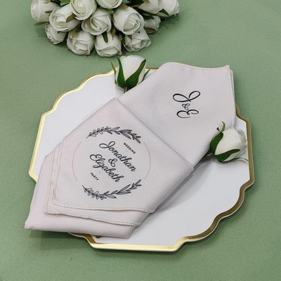 Custom Napkins With Logo, Single Sided Poly Napkin