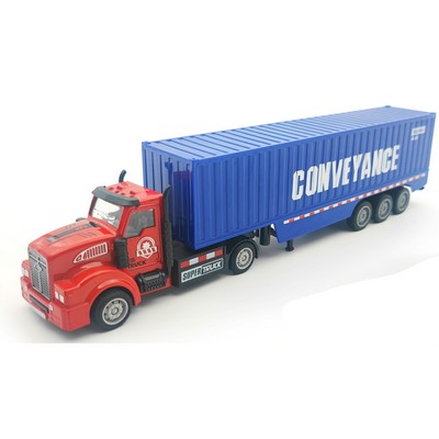 Die-cast Pull Back Truck_Blue Container