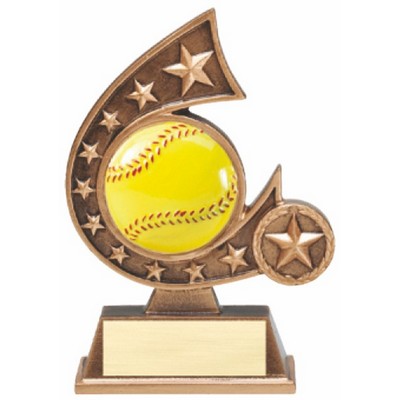 5 3/4" Softball Resin Trophy