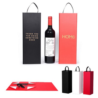 Magnetic Closure Collapsible Wine Gift Boxes