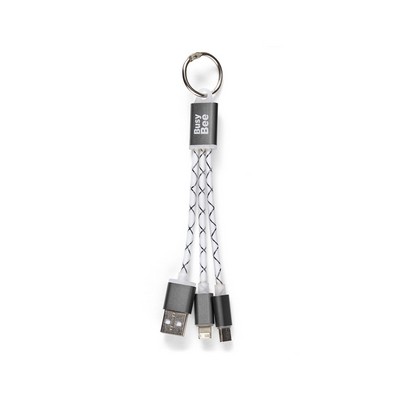 Trio Metallic Cross Ribbon Cables - Silver