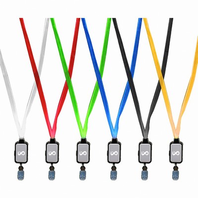 LED Badge Lanyard with Clip