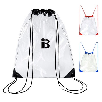 PVC Clear Drawstring Backpack