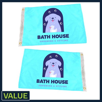 VALUE - 3' x 5' Custom Pole Flag - Double Sided