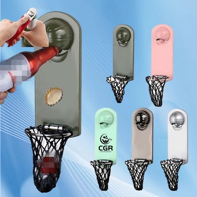 Removable Wall Mounted Opener with Cap Collector