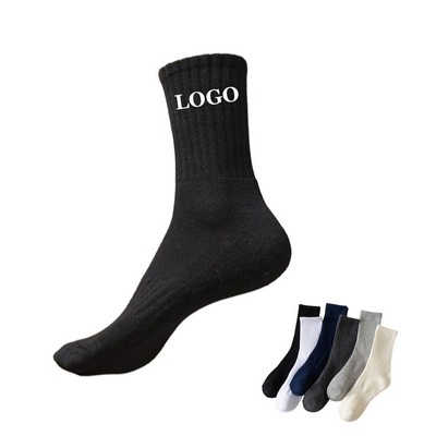 Relaxed Fit Mid-Calf Cotton Socks