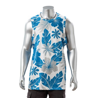 100% Cotton Full Color Pigmented Digital Print Men's Tank Top - 5.3 oz